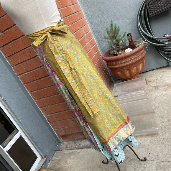 Hippie Silk wraparound skirt/dress - Picture 6 of 11